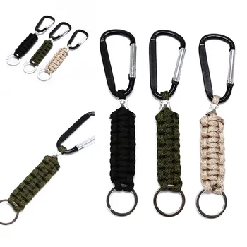 

2019 New Safety Survival Gear Tactical Military Strand Cord Parachute Rope Keyring Carabiner Kits Lanyard Keychain Outdoor Tool