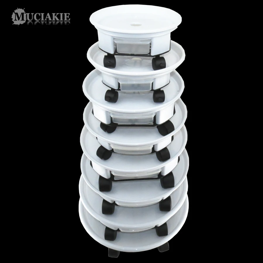 MUCIAKIE 1PC Plant Pallet Caddy Pot Tray with 4 or 5 Wheels Round Flowers Pot Mover with Anti Water Leak Indoor Rolling Planter
MUCIAKIE 1PC Plant Pallet Caddy Pot Tray with 4 or 5 Wheels Round Flowers Pot Mover with Anti Water Leak Indoor Rolling Planter
