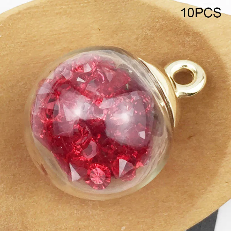 Newly 10Pcs Christmas Crystal Glass Ball Charms Jewelry Earrings Necklace Making Pendant
Newly 10Pcs Christmas Crystal Glass Ball Charms Jewelry Earrings Necklace Making Pendant