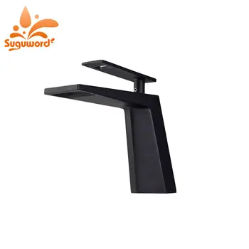Suguword Black Basin Faucet Classic Deck Mounted Mixer Taps with Hot and Cold Water one Hole one Handle
Suguword Black Basin Faucet Classic Deck Mounted Mixer Taps with Hot and Cold Water one Hole one Handle