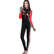 Women Nylon Racer Car Jumpsuit Costume Sexy Racer Car Driver Costume Uniforms Halloween Costumes Women Catsuit Nightclub CSM51 
Women Nylon Racer Car Jumpsuit Costume Sexy Racer Car Driver Costume Uniforms Halloween Costumes Women Catsuit Nightclub CSM51