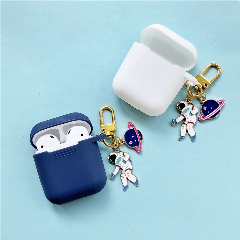 Cute Astronaut Bluetooth Wireless Earphone Case For Apple AirPods Silicone Charging Headphones Cases for Airpods Protective Case
Cute Astronaut Bluetooth Wireless Earphone Case For Apple AirPods Silicone Charging Headphones Cases for Airpods Protective Case