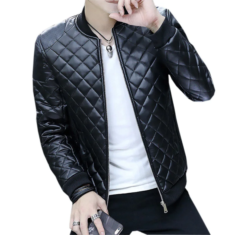 Men Spring Autumn PU Leather Jackets Fashion Slim Thicken Warm Short Faux Leather Coats Male Punk Style Leather PU Jacket FP1704
Men Spring Autumn PU Leather Jackets Fashion Slim Thicken Warm Short Faux Leather Coats Male Punk Style Leather PU Jacket FP1704