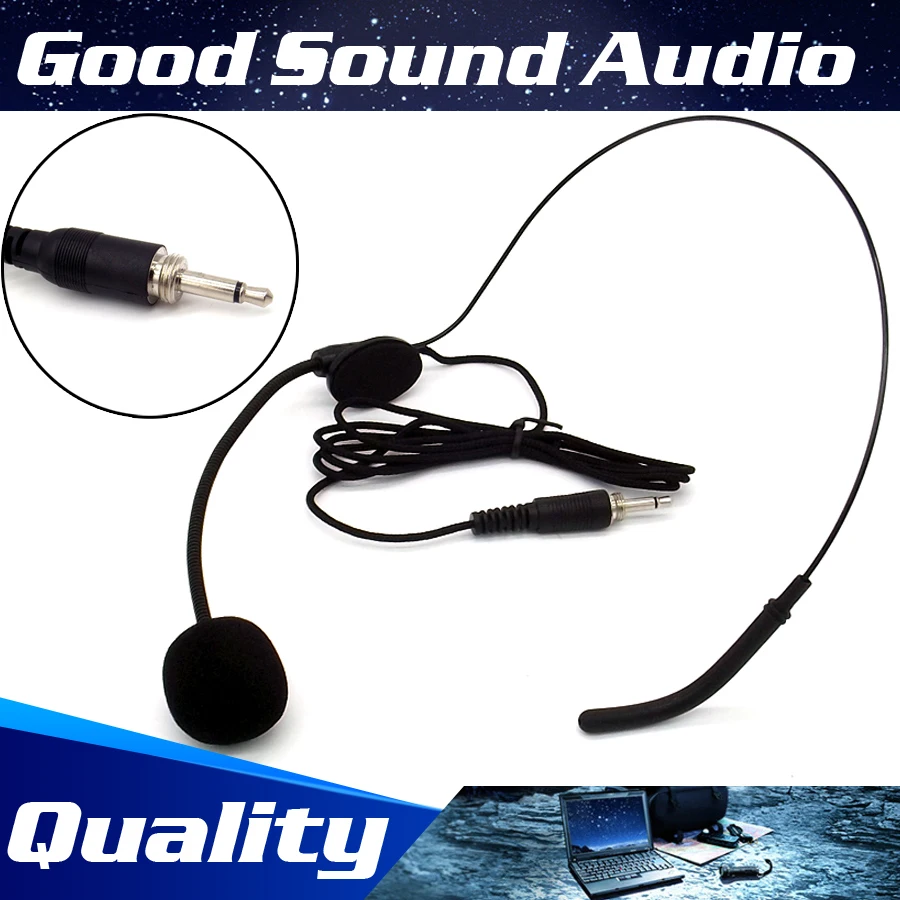 Free Shipping 3.5 mm Screw Thread Plug Headband Mike Headworn Condenser Mic Headset Microphone For Wireless Bodypack Transmitter
Free Shipping 3.5 mm Screw Thread Plug Headband Mike Headworn Condenser Mic Headset Microphone For Wireless Bodypack Transmitter