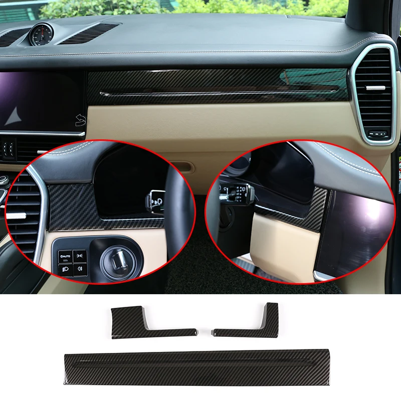 Car Interior Center Console Panel Cover Trim 3 Pcs Carbon Fiber ABS For Porsche Cayenne 2018 2019 LHD Car Accessories
Car Interior Center Console Panel Cover Trim 3 Pcs Carbon Fiber ABS For Porsche Cayenne 2018 2019 LHD Car Accessories