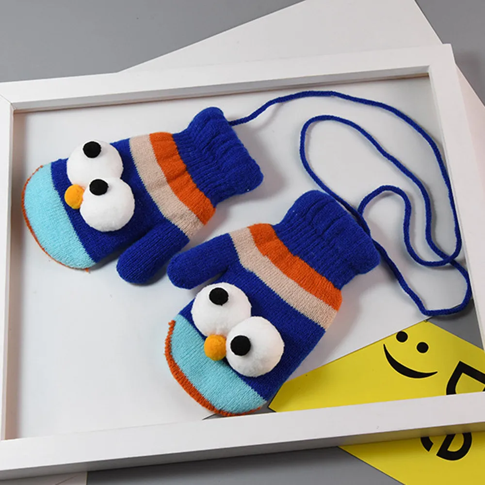 Winter Cartoon Eyes Children Gloves Warm Cotton Blend Baby Boy Mittens Kids Print Full Finger Knitted Thicken Girl Gloves #c T
Winter Cartoon Eyes Children Gloves Warm Cotton Blend Baby Boy Mittens Kids Print Full Finger Knitted Thicken Girl Gloves #c T