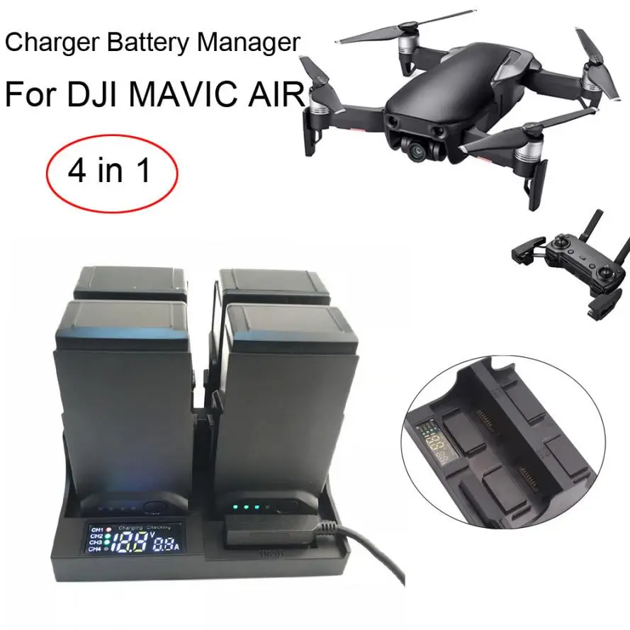 High quality Smart Charger Battery Manager Batteries Charging For DJI Mavic Air Drone Parts drop shipping apr6
High quality Smart Charger Battery Manager Batteries Charging For DJI Mavic Air Drone Parts drop shipping apr6