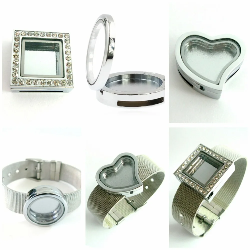 1pc Heart Round Square Slide Locket Magnet Floating Memory Living Glass Locket With 18mm Stainless Steel Bracelet Women Jewelry
1pc Heart Round Square Slide Locket Magnet Floating Memory Living Glass Locket With 18mm Stainless Steel Bracelet Women Jewelry