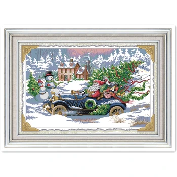 Roadster Santa Chinese Counted Cross Stitch Pattern joy sunday Needlework 11CT Printed On Canvas Home Decor cross stitch kits
Roadster Santa Chinese Counted Cross Stitch Pattern joy sunday Needlework 11CT Printed On Canvas Home Decor cross stitch kits