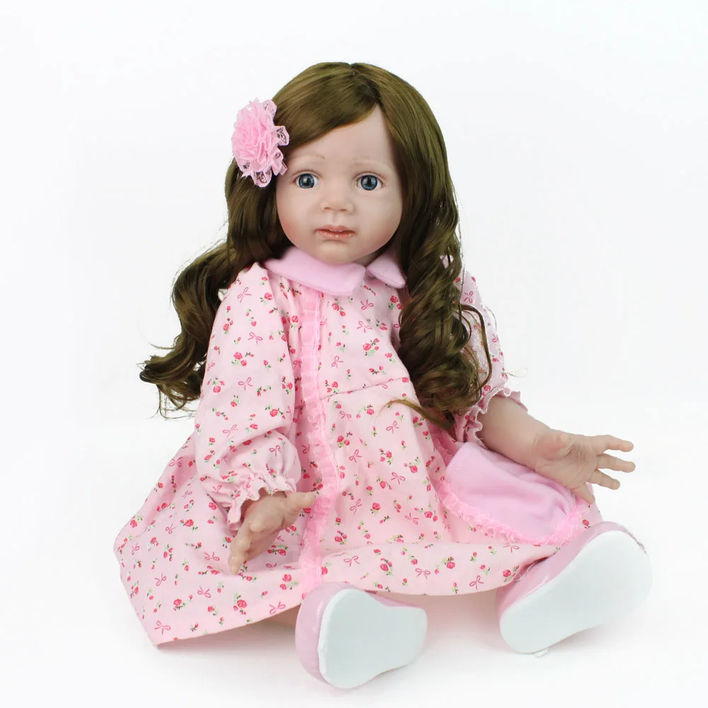 

24" NPK Silicone Reborn Toddler Baby Doll Toys 60cm Princess Girl Like Alive Bebes reborn Brinquedos Birthday Gift