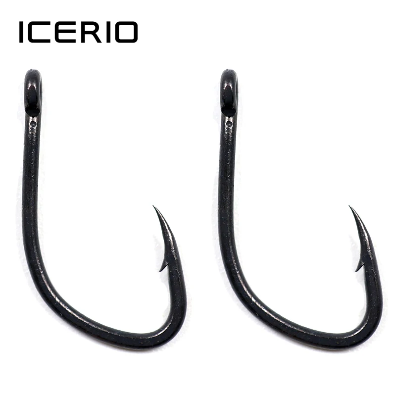 ICERIO 100pcs/pack Teflon Coating Carp Fishing Hook Specimen Sharp Carp Rig Hooks Matt Black V Shape
ICERIO 100pcs/pack Teflon Coating Carp Fishing Hook Specimen Sharp Carp Rig Hooks Matt Black V Shape
