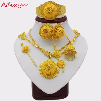 Adixyn 2018 New Traditional Festival Jewelry 24K Gold Color Party/Wedding Ethiopian/African Women Fashion Jewelry Set
Adixyn 2018 New Traditional Festival Jewelry 24K Gold Color Party/Wedding Ethiopian/African Women Fashion Jewelry Set