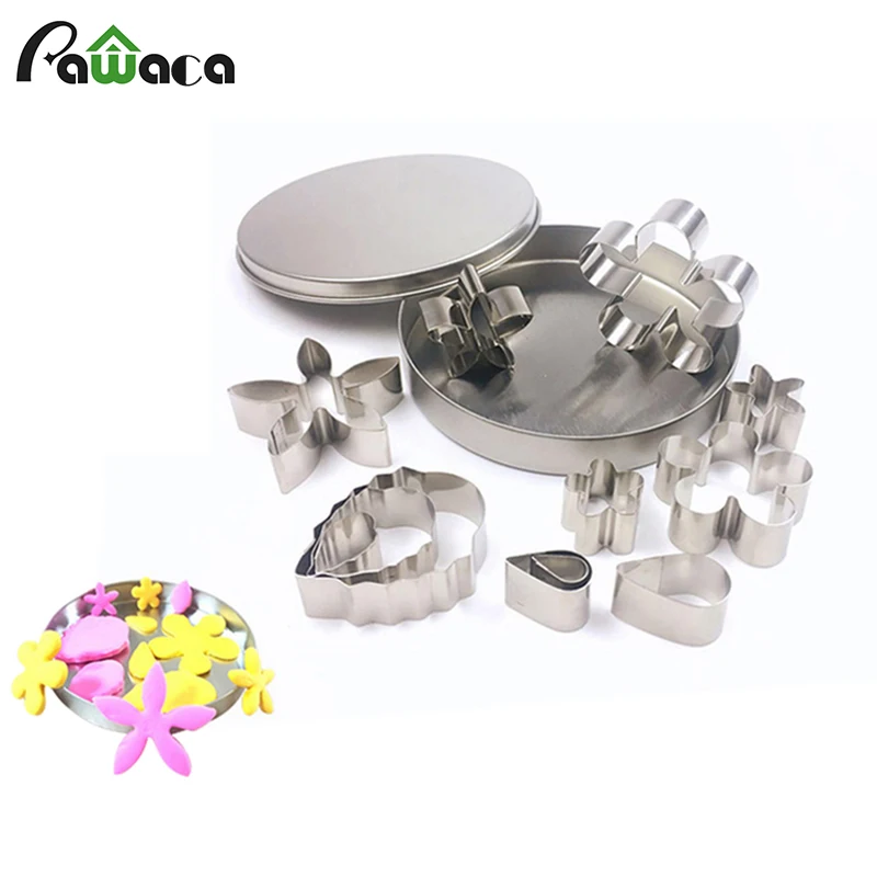 12pcs/set Stainless Steel Flower Shape Cookie Cutter Mold DIY Sugarcraft Fondant Cake Biscuit Baking Mold Cake Decorating Tools
12pcs/set Stainless Steel Flower Shape Cookie Cutter Mold DIY Sugarcraft Fondant Cake Biscuit Baking Mold Cake Decorating Tools