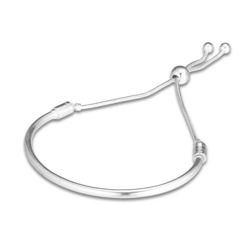 2019 Spring Original 925 Sterling Silver Sliding Bangle Bracelet With CZ For Women Silicone Adjust Bracelet DIY Jewelry
2019 Spring Original 925 Sterling Silver Sliding Bangle Bracelet With CZ For Women Silicone Adjust Bracelet DIY Jewelry
