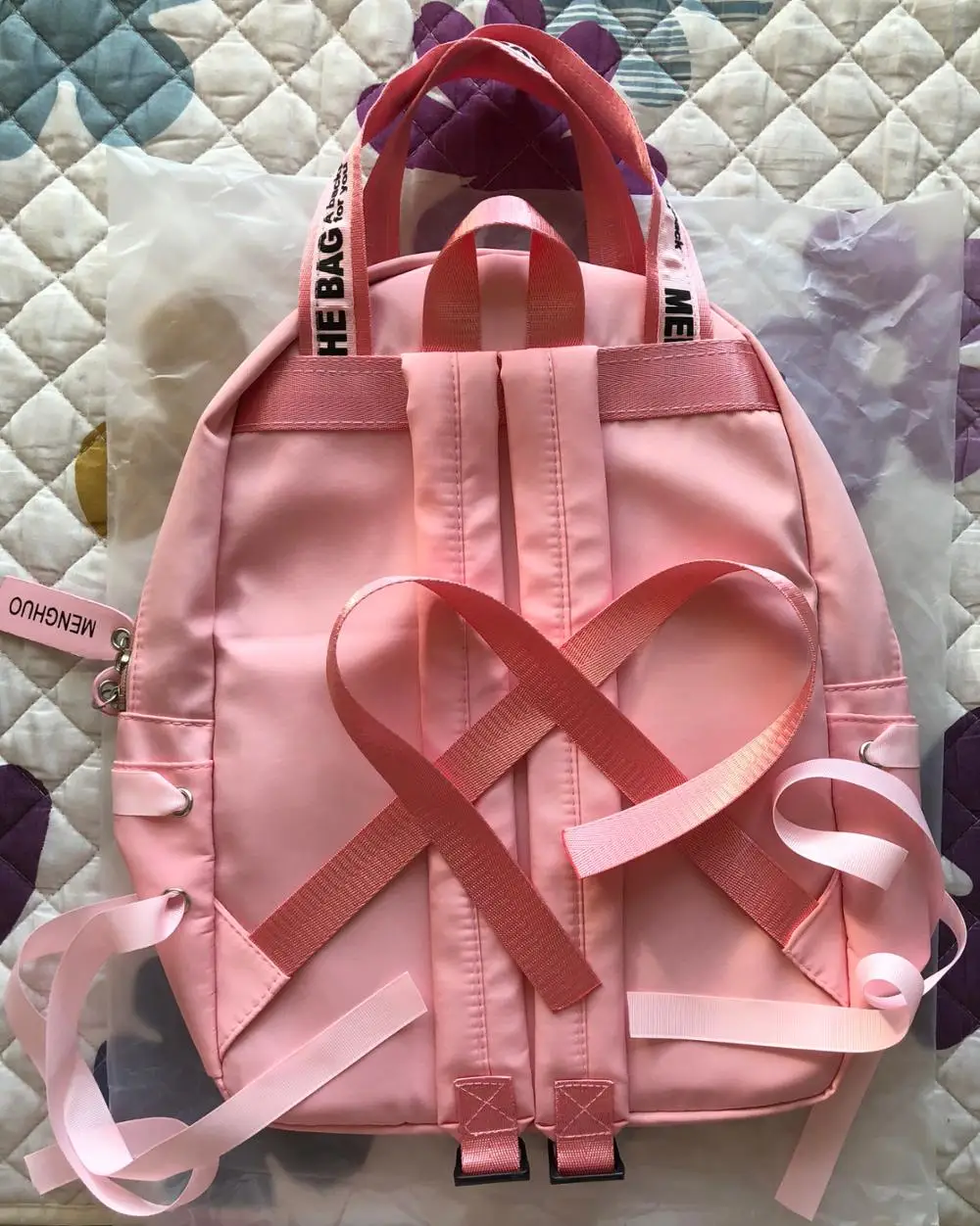 Menghuo Large Capacity Backpack Women Preppy School Bags For Teenagers Female Nylon Travel Bags Girls Bowknot Backpack Mochilas 10