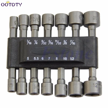 14Pc Power Nut Driver Drill Bit Set SAE Metric Socket Wrench Screw 1/4"Hex Shank
14Pc Power Nut Driver Drill Bit Set SAE Metric Socket Wrench Screw 1/4"Hex Shank