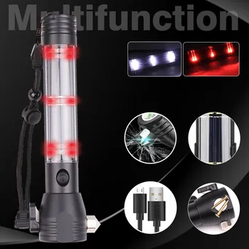Brightest Solar Power LED Flashlight 9 in 1 Multi-Functional Torch Emergency Light With Power Bank Safety Hammer Compass Magnet
Brightest Solar Power LED Flashlight 9 in 1 Multi-Functional Torch Emergency Light With Power Bank Safety Hammer Compass Magnet