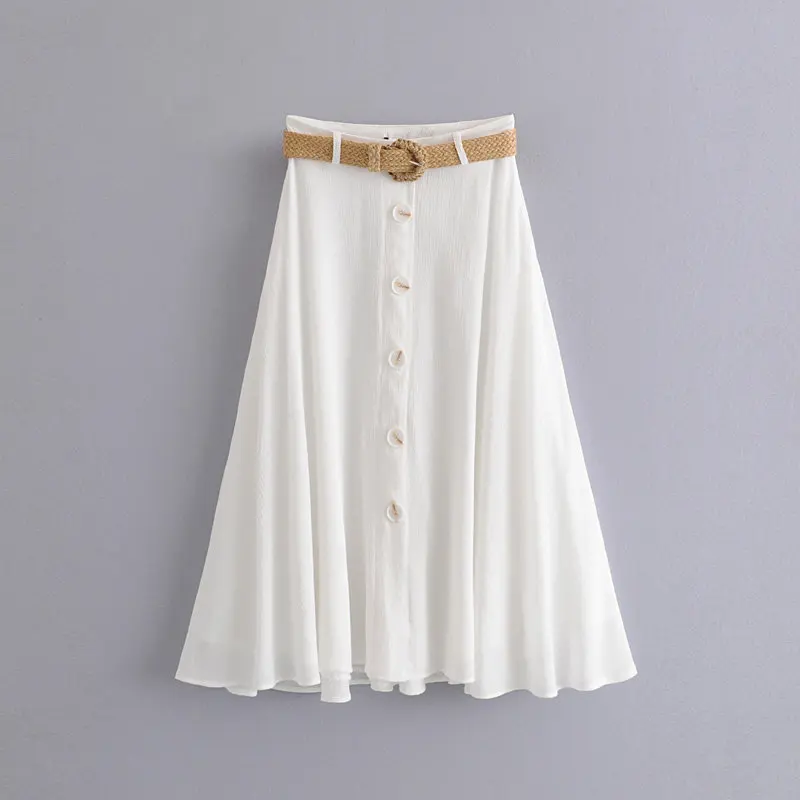 BBWM WOMAN White Linen Skirts With Fashion Belt 2019 Ladies Soft Midi Skirts Button-fly Elegant Girls Chic Street-wear Skirt
BBWM WOMAN White Linen Skirts With Fashion Belt 2019 Ladies Soft Midi Skirts Button-fly Elegant Girls Chic Street-wear Skirt