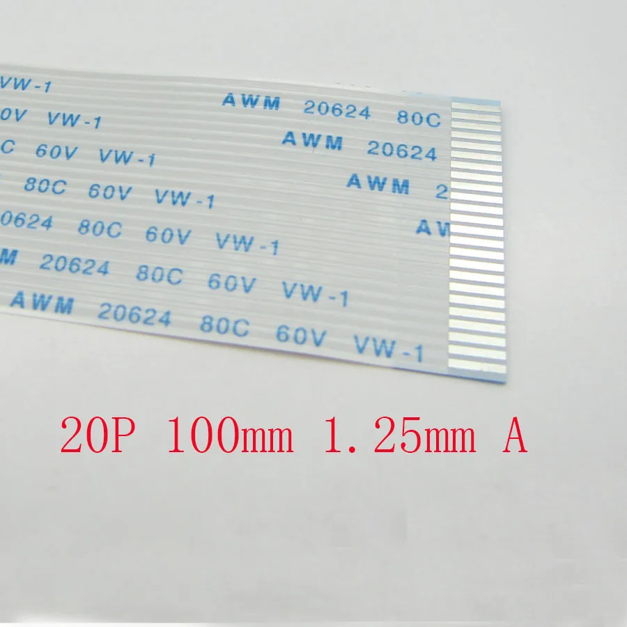 5-100pcs New FFC FPC 20pin flat flexible cable 1.25mm pitch forward Length 100mm 10cm Ribbon 20p Flex Cable Type A
5-100pcs New FFC FPC 20pin flat flexible cable 1.25mm pitch forward Length 100mm 10cm Ribbon 20p Flex Cable Type A