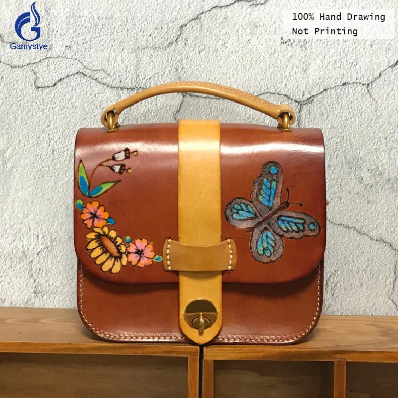 Fashion Women Messenger Bags Full Grain Genuine Leather Bags Hand Printed Graffiti Rebirth Pattern With Butterfly Crossbody Bag
Fashion Women Messenger Bags Full Grain Genuine Leather Bags Hand Printed Graffiti Rebirth Pattern With Butterfly Crossbody Bag