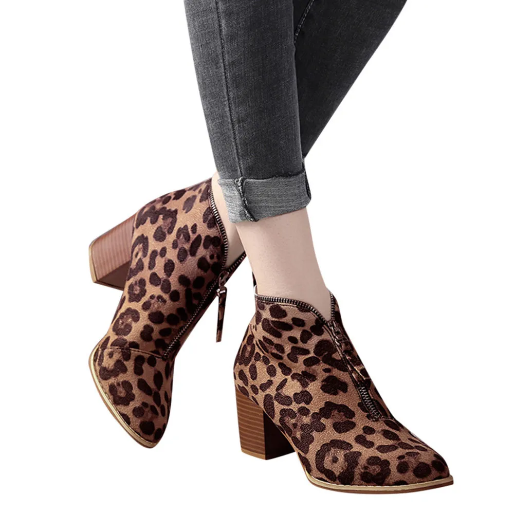 Winter Boots Women lady Shoes Woman Ankle Boots pu Leather Splicing front Zipper Booties large size 35-43
Winter Boots Women lady Shoes Woman Ankle Boots pu Leather Splicing front Zipper Booties large size 35-43