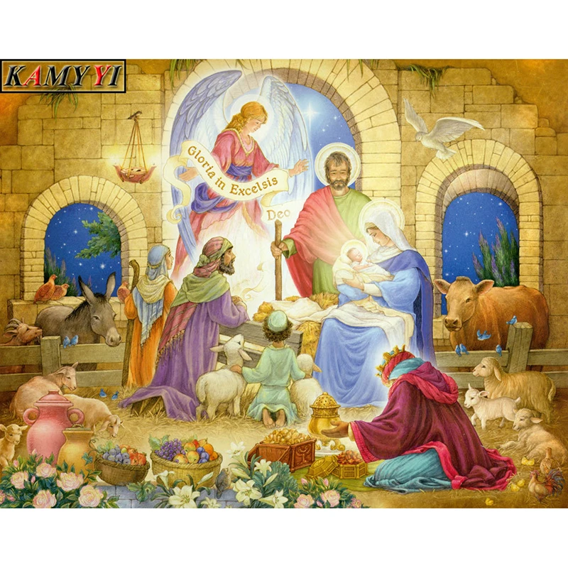 Home Decoration DIY 5D Diamond Embroidery "Religion Glorious Nativity " Full Diamond Cross Stitch Set Painting Resin Hobby Craft
Home Decoration DIY 5D Diamond Embroidery "Religion Glorious Nativity " Full Diamond Cross Stitch Set Painting Resin Hobby Craft