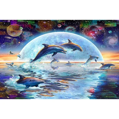 Diamond Painting Animal Dolphins 5d diy diamond embroidery Round drill Cross stitch Wall Art Picture
Diamond Painting Animal Dolphins 5d diy diamond embroidery Round drill Cross stitch Wall Art Picture