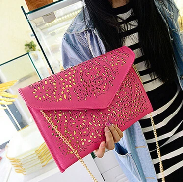 Free shipping/2015 summer new / Girls bag /Clutch / chain / envelope bag / Korean / candy color / hollow handbag / Messenger bag
Free shipping/2015 summer new / Girls bag /Clutch / chain / envelope bag / Korean / candy color / hollow handbag / Messenger bag