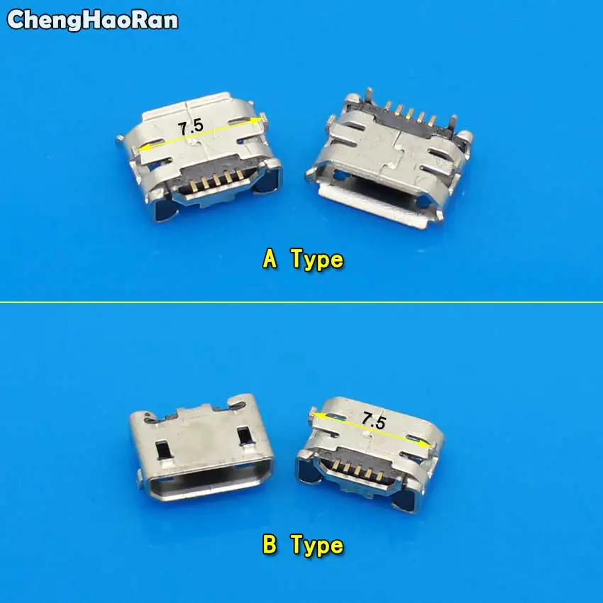 ChengHaoRan 10pcs Micro USB 5pin Jack Female Socket Connector OX Horn Curly/Flat Mouth Tail Charging Port For Mobile Phone
ChengHaoRan 10pcs Micro USB 5pin Jack Female Socket Connector OX Horn Curly/Flat Mouth Tail Charging Port For Mobile Phone