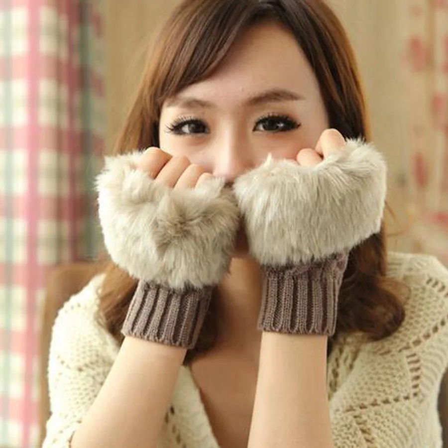 Super Warm ! Thick Ladies Soft Cotton Winter Gloves Fur Trim Knitted for Women 10 Colors
Super Warm ! Thick Ladies Soft Cotton Winter Gloves Fur Trim Knitted for Women 10 Colors