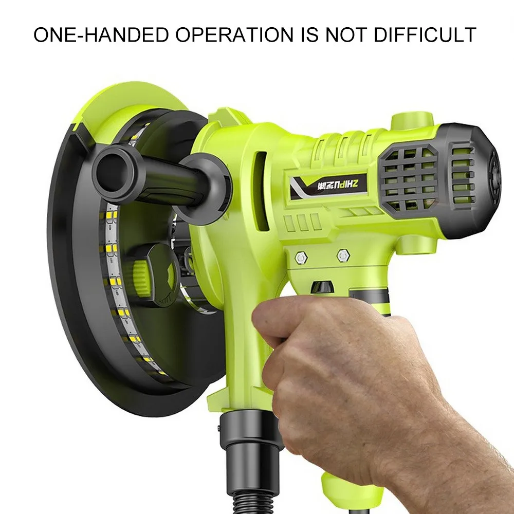 810W Wall Polisher Grinding Machine 500-2100r/min Dry Wall Sander and Vacuum Wall Putty Polisher Machine with Electric Led Light
810W Wall Polisher Grinding Machine 500-2100r/min Dry Wall Sander and Vacuum Wall Putty Polisher Machine with Electric Led Light