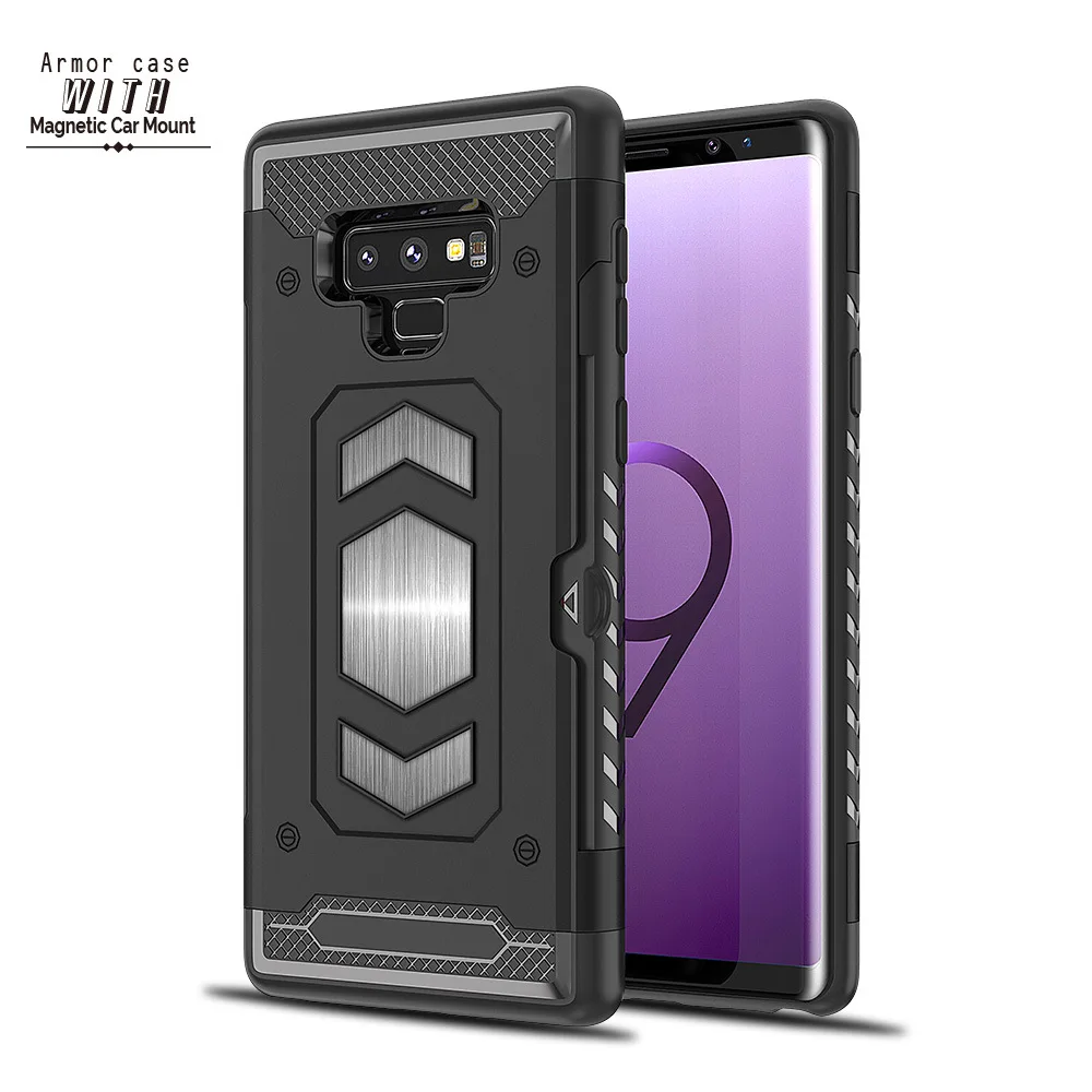 Note 9 Megnetic Armor Case for Samsung Galaxy Note 9 Case 6.4'' PC+TPU Card Slot Cover Anti-knock Car Holder for Galaxy Note9
Note 9 Megnetic Armor Case for Samsung Galaxy Note 9 Case 6.4'' PC+TPU Card Slot Cover Anti-knock Car Holder for Galaxy Note9