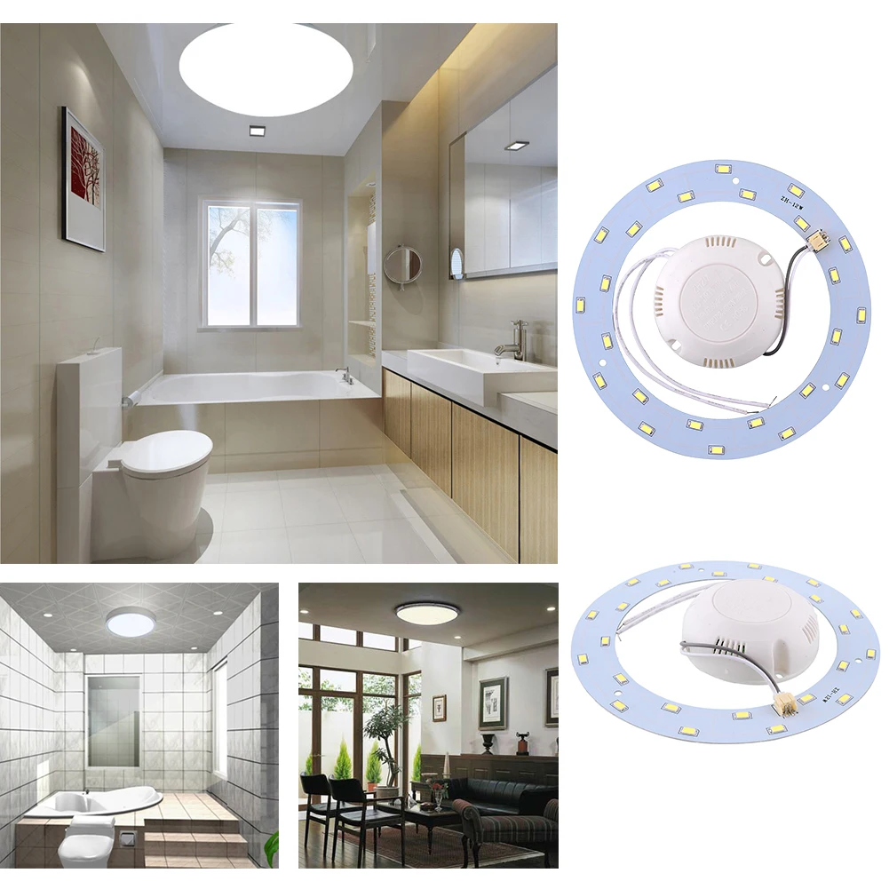 AC220V 24Leds SMD 5730 LED Round Ceiling Board 12W LED Ring Panel Circle Light Circular Lamp Board For Dining Room Pure White
AC220V 24Leds SMD 5730 LED Round Ceiling Board 12W LED Ring Panel Circle Light Circular Lamp Board For Dining Room Pure White