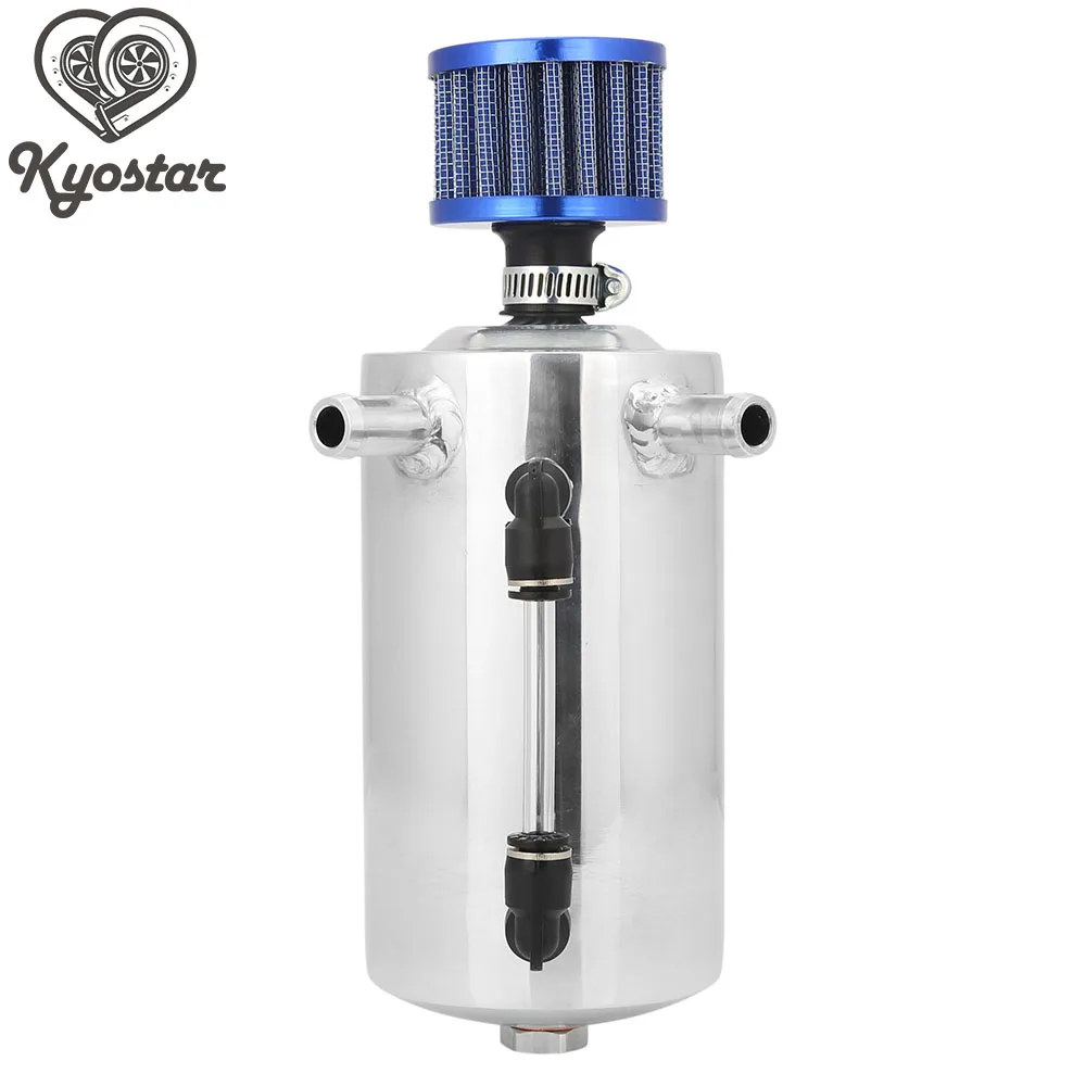 Universal 500ML Aluminum Oil Catch Tank with Blue Carbon Fiber Red Breather & Drain Plug With 12mm
Universal 500ML Aluminum Oil Catch Tank with Blue Carbon Fiber Red Breather & Drain Plug With 12mm