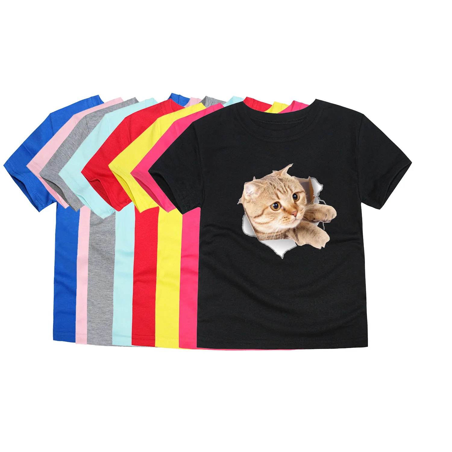 New Summer Boys Cotton Cat Printing T Shirts Children 3D Print T-shirts Girls Tops Boys Tees Kids Clothes
New Summer Boys Cotton Cat Printing T Shirts Children 3D Print T-shirts Girls Tops Boys Tees Kids Clothes