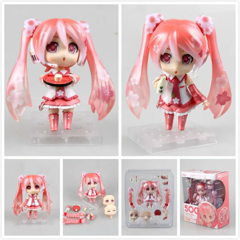 Cute Nendoroid Anime Hatsune Miku Sakura Miku 500# 10cm PVC Action Figure Collectible Model Toy Doll KB073
Cute Nendoroid Anime Hatsune Miku Sakura Miku 500# 10cm PVC Action Figure Collectible Model Toy Doll KB073