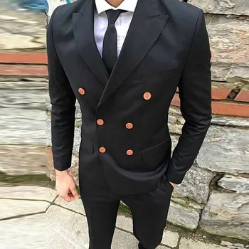 High Quality Double-Breasted Groomsmen Peak Lapel Groom Tuxedos Men Suits Wedding/Prom Best Man Blazer ( Jacket+Pants+Tie) T02
High Quality Double-Breasted Groomsmen Peak Lapel Groom Tuxedos Men Suits Wedding/Prom Best Man Blazer ( Jacket+Pants+Tie) T02
