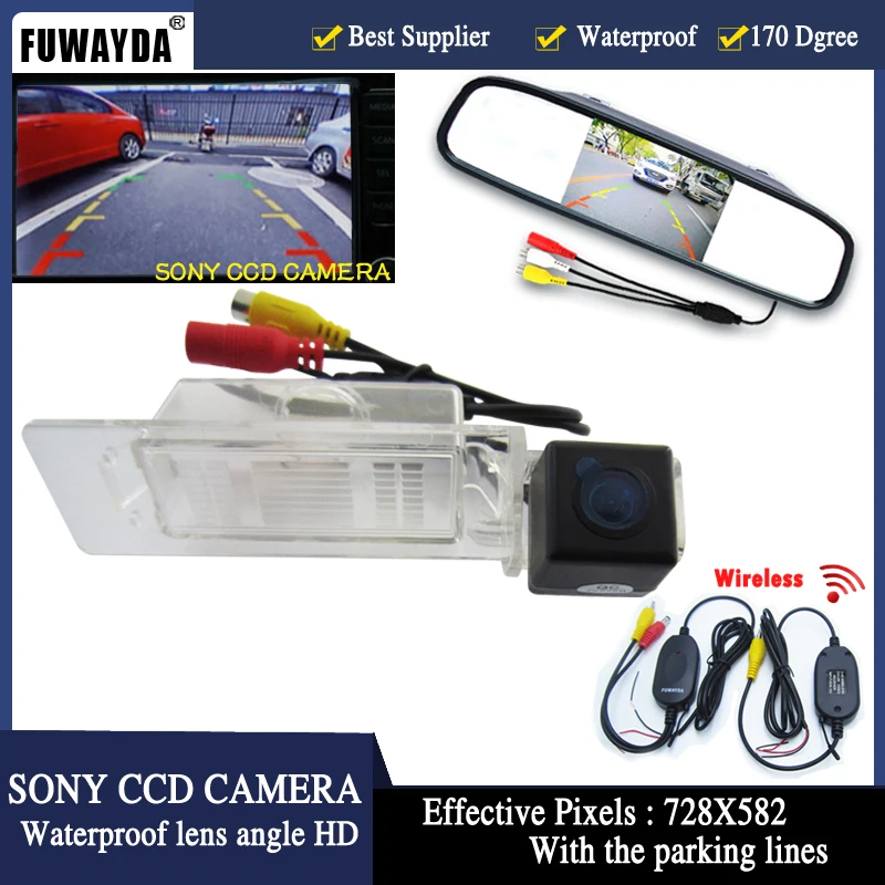 FUWAYDA CCD Parking Monitors LED Night Vision Car Rear View Camera 4.3" Car Rearview Mirror Monitor for KIA K5 Optima 2010 2011
FUWAYDA CCD Parking Monitors LED Night Vision Car Rear View Camera 4.3" Car Rearview Mirror Monitor for KIA K5 Optima 2010 2011