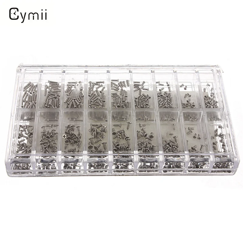Cymii превосходный ассортимент 900x из нержавеющей стали набор с крошечными винтами