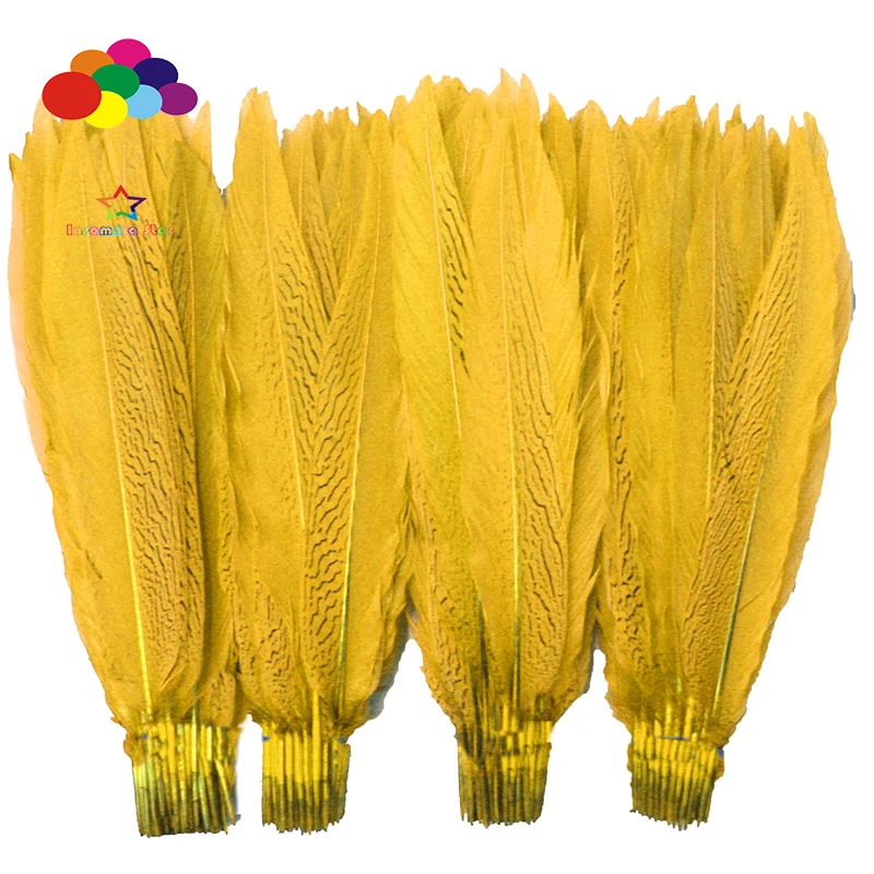 100% natural silver pheasant feather dyed gold 50 pcs 16-32 inch /40-80 cm for Diy carnival costume mask headdress crafts
100% natural silver pheasant feather dyed gold 50 pcs 16-32 inch /40-80 cm for Diy carnival costume mask headdress crafts