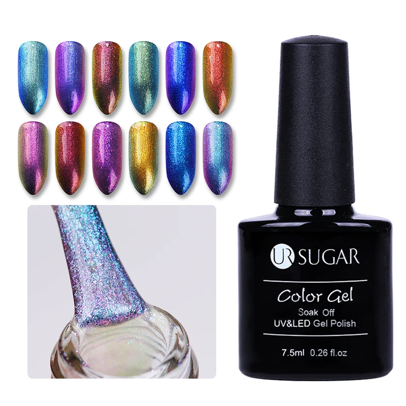 UR SUGAR 7.5ml Soak Off UV Chameleon Series Gel Polish Sparkly Starry Varnish Gel UV LED Lamp Nail Art Lacquer Manicure
UR SUGAR 7.5ml Soak Off UV Chameleon Series Gel Polish Sparkly Starry Varnish Gel UV LED Lamp Nail Art Lacquer Manicure