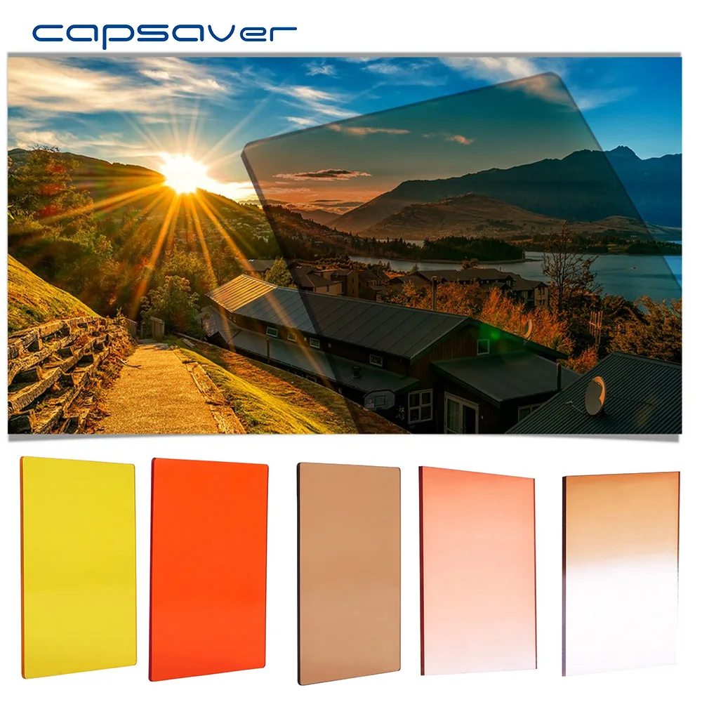 capsaver Camera Square Lens Filter Kit Orange Yellow Brown Solid Color Graduated Coffee Color Set for Cokin P Series with Cloth
capsaver Camera Square Lens Filter Kit Orange Yellow Brown Solid Color Graduated Coffee Color Set for Cokin P Series with Cloth