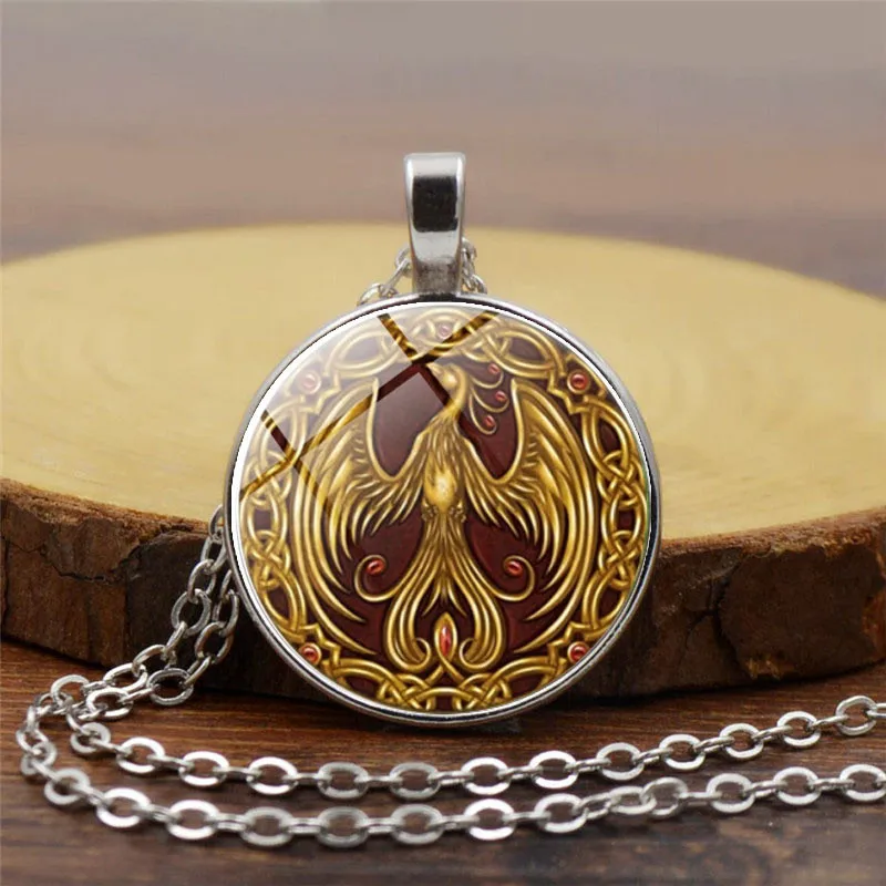 Glass Necklace Phoenix Glass Necklace golden bird photo pendant anlmal jewelry pendant Glass Cabochon Necklace
Glass Necklace Phoenix Glass Necklace golden bird photo pendant anlmal jewelry pendant Glass Cabochon Necklace