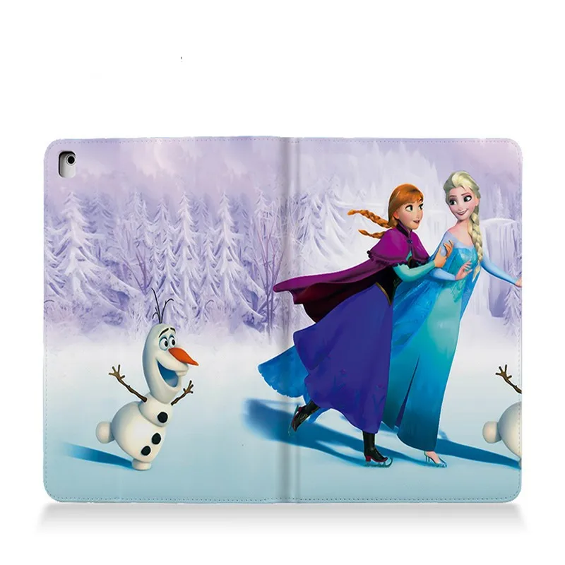 Милый мультяшный кожаный умный чехол Elsa Anna Hans для ipad air12 new2017 & 2018 A1822 A1893 9.7pro