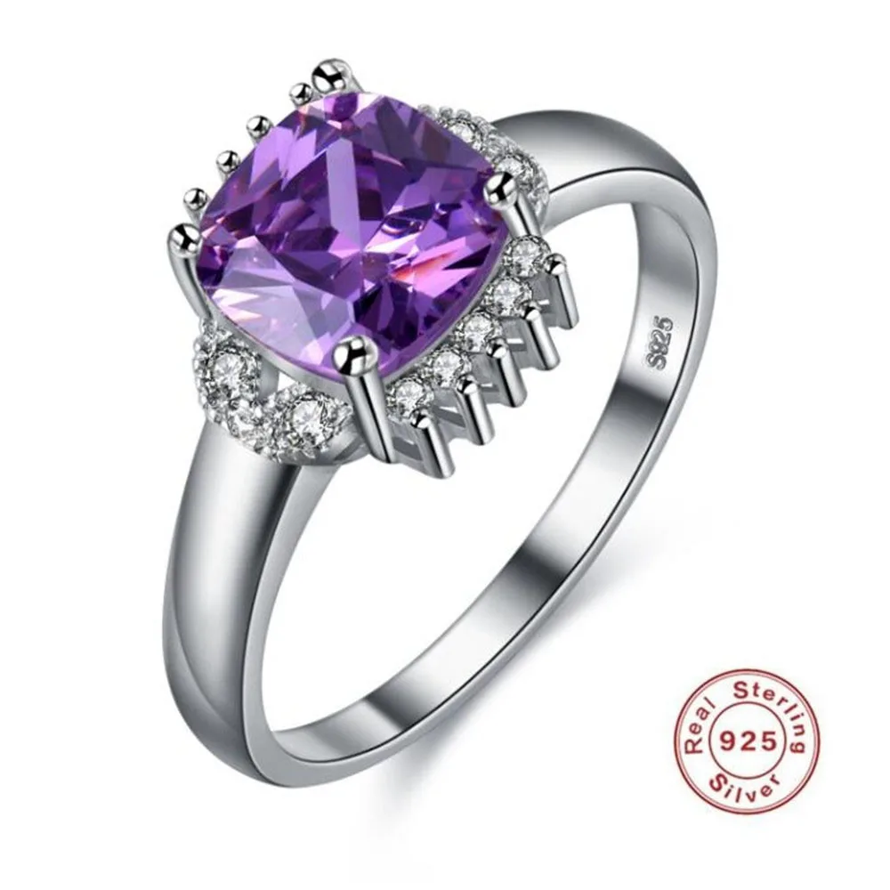 YKNRBPH 925 Pure Silver Engagement Ring S925 Stamp Square Purple Stone Wedding Rings For Women's Size 6 7 8 9
YKNRBPH 925 Pure Silver Engagement Ring S925 Stamp Square Purple Stone Wedding Rings For Women's Size 6 7 8 9