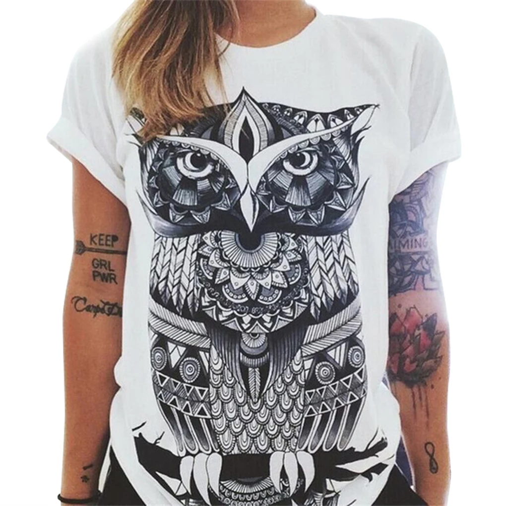 Tshirt Summer Women T-shirt Clothing Print Punk Rock Fashion Tees European T Shirt Owl Letters Eye Print T-shirt
Tshirt Summer Women T-shirt Clothing Print Punk Rock Fashion Tees European T Shirt Owl Letters Eye Print T-shirt