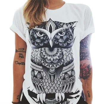 Tshirt Summer Women T-shirt Clothing Print Punk Rock Fashion Tees European T Shirt Owl Letters Eye Print T-shirt
Tshirt Summer Women T-shirt Clothing Print Punk Rock Fashion Tees European T Shirt Owl Letters Eye Print T-shirt