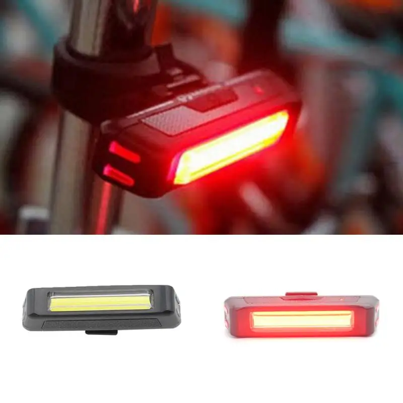 

New Waterproof USB Rechargeable Bicycle Tail Light Ultra bright 6 Lighting Modes Red/White LED light Bike Safety Flash Lamp#927