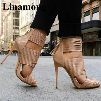 Summer Sexy Thin High Heel Fringe Rear Zipper Solid Open Toe Thin Belt Shoes Fashion Newest Women Sandals
Summer Sexy Thin High Heel Fringe Rear Zipper Solid Open Toe Thin Belt Shoes Fashion Newest Women Sandals