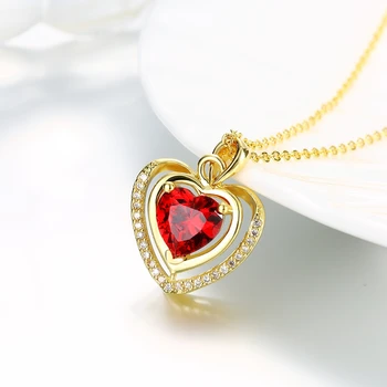 Dazzling Heart Red Yellow Gold Filled Womens Pendant Necklace Chain
Dazzling Heart Red Yellow Gold Filled Womens Pendant Necklace Chain